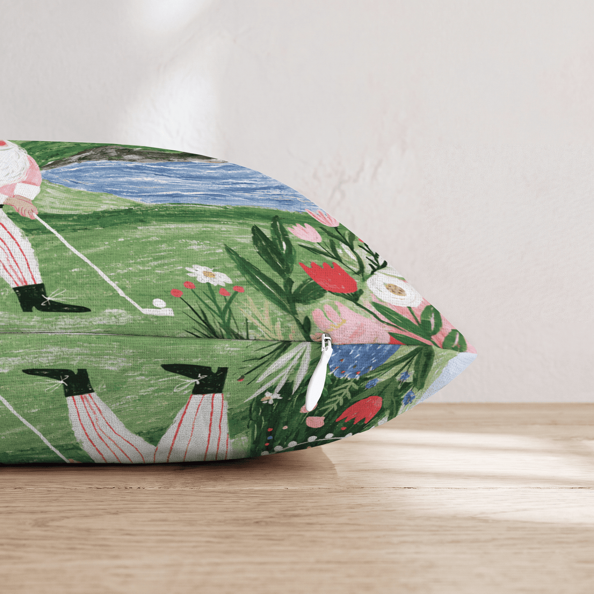Estate Green Golfer Throw Pillow - Hillcroft Home