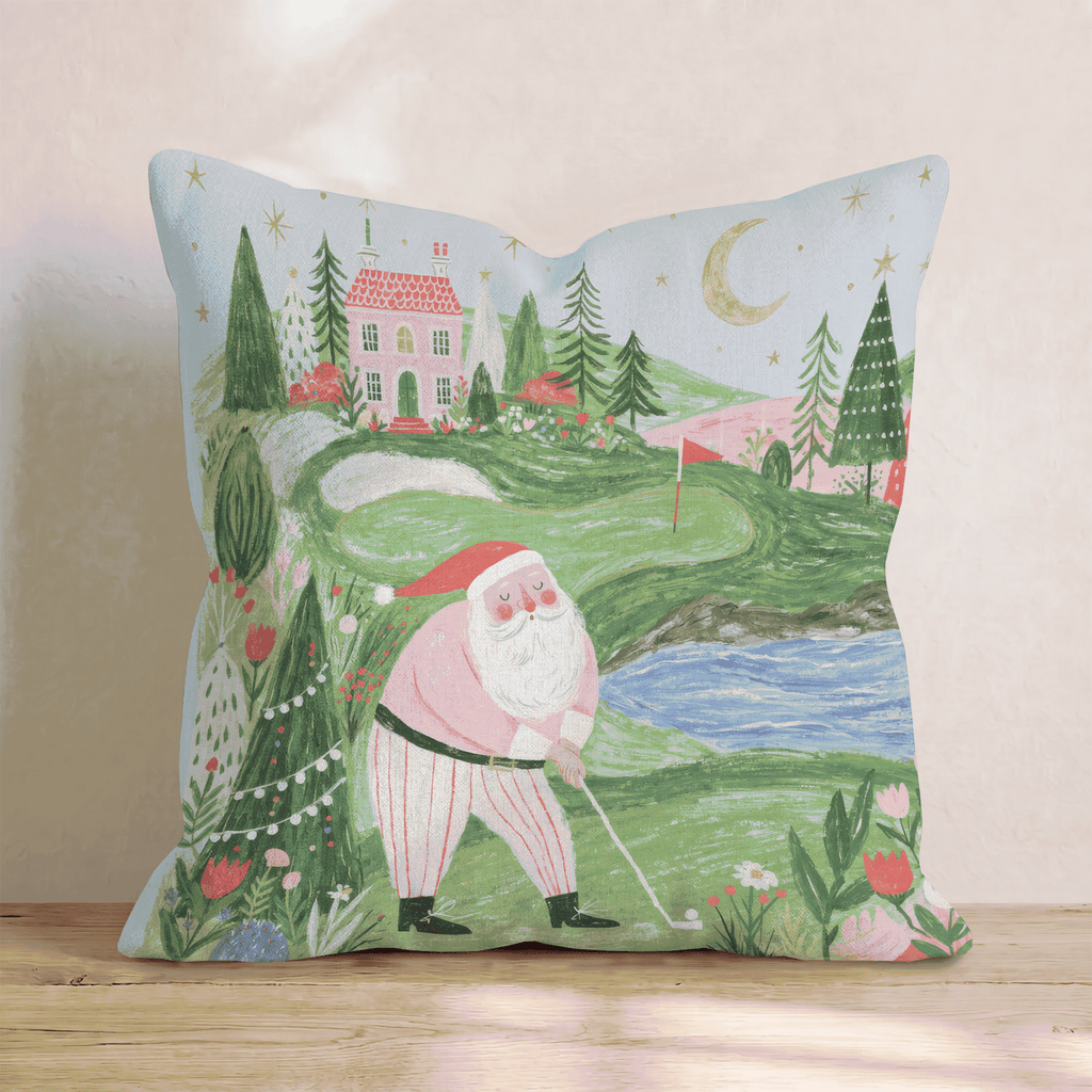 Estate Green Golfer Throw Pillow - Hillcroft Home