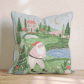 Estate Green Golfer Throw Pillow - Hillcroft Home