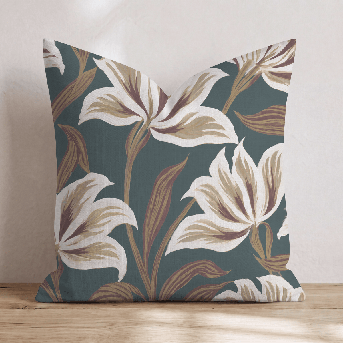 Evening Lily Throw Pillow throw pillow - Hillcroft Home