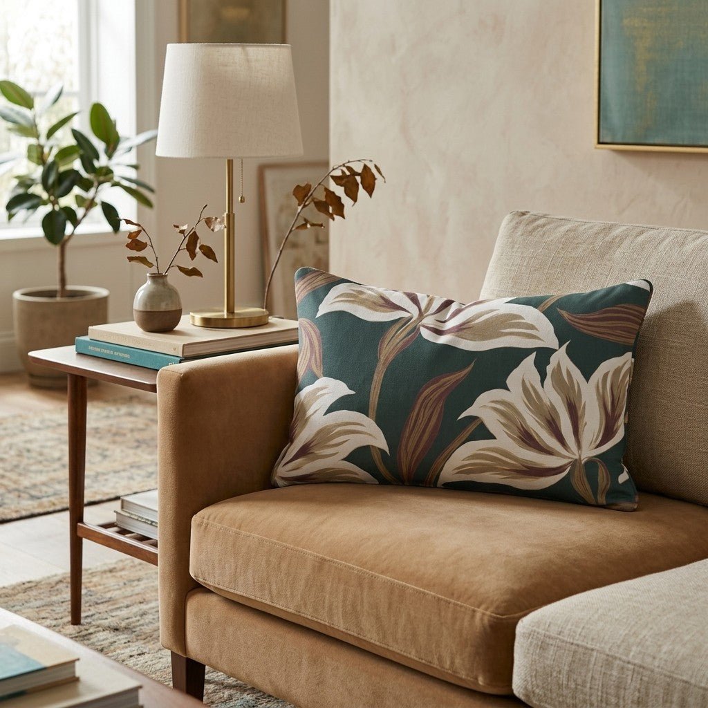 Evening Lily Throw Pillow throw pillow - Hillcroft Home