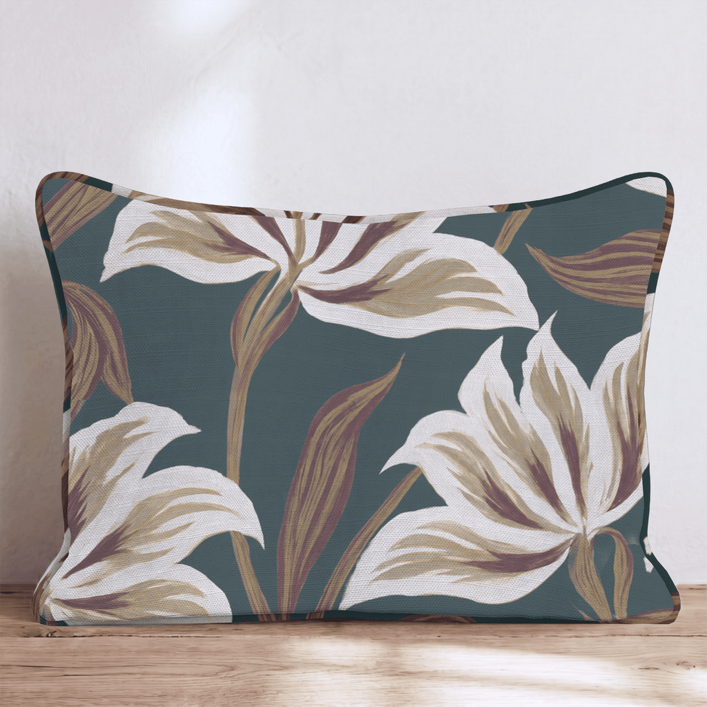 Evening Lily Throw Pillow throw pillow - Hillcroft Home