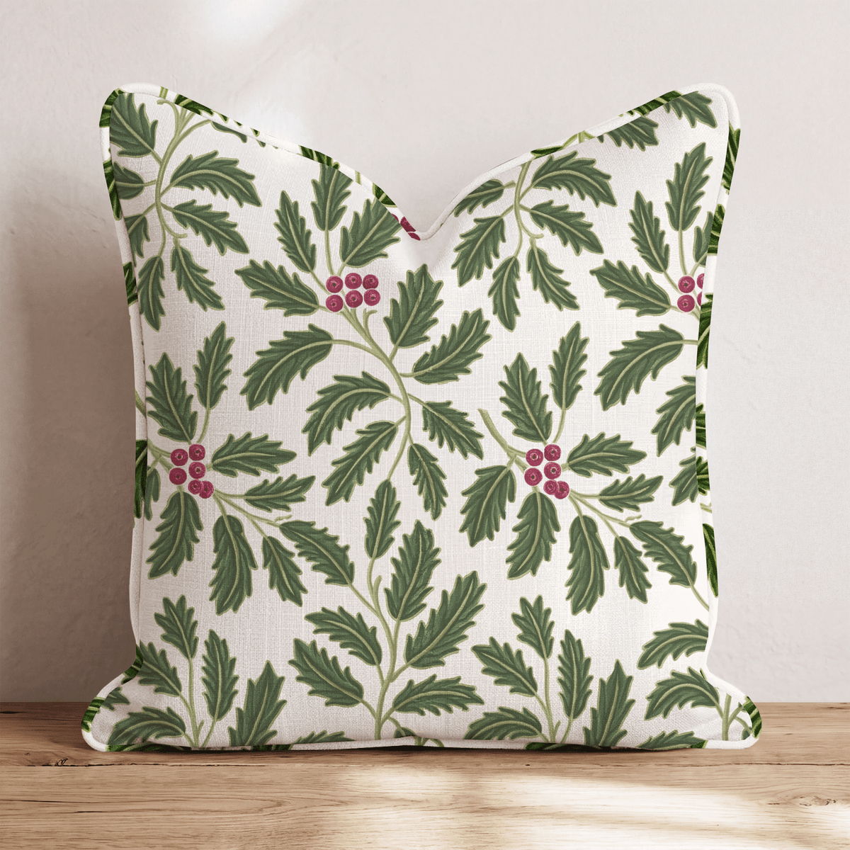 Evergreen Bower Throw Pillow throw pillow - Hillcroft Home