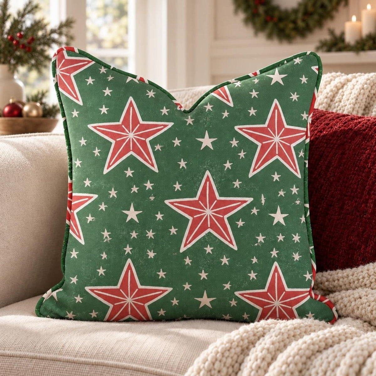Evergreen Constellation Throw Pillow throw pillow - Hillcroft Home