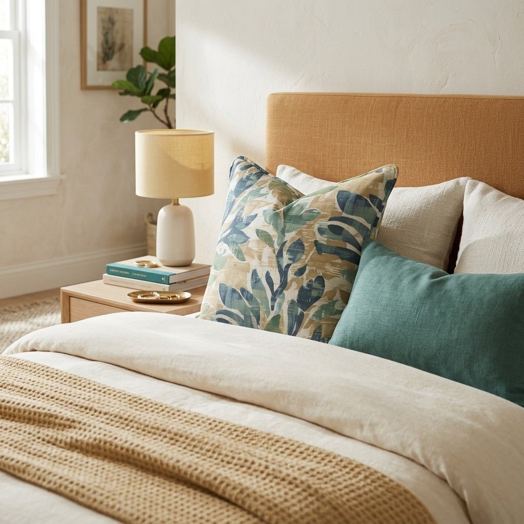 Evergreen Light Throw Pillow - Hillcroft Home