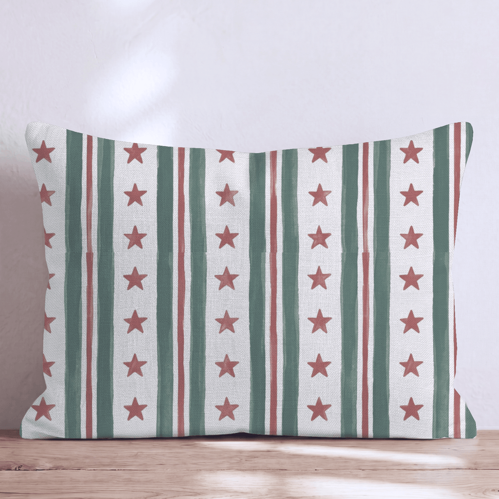 Evergreen Stars Throw Pillow throw pillow - Hillcroft Home