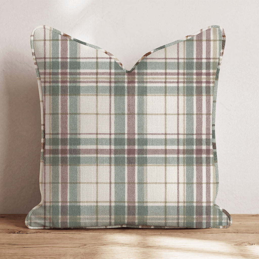 Evergreen Tartan Plaid Throw Pillow - Hillcroft Home