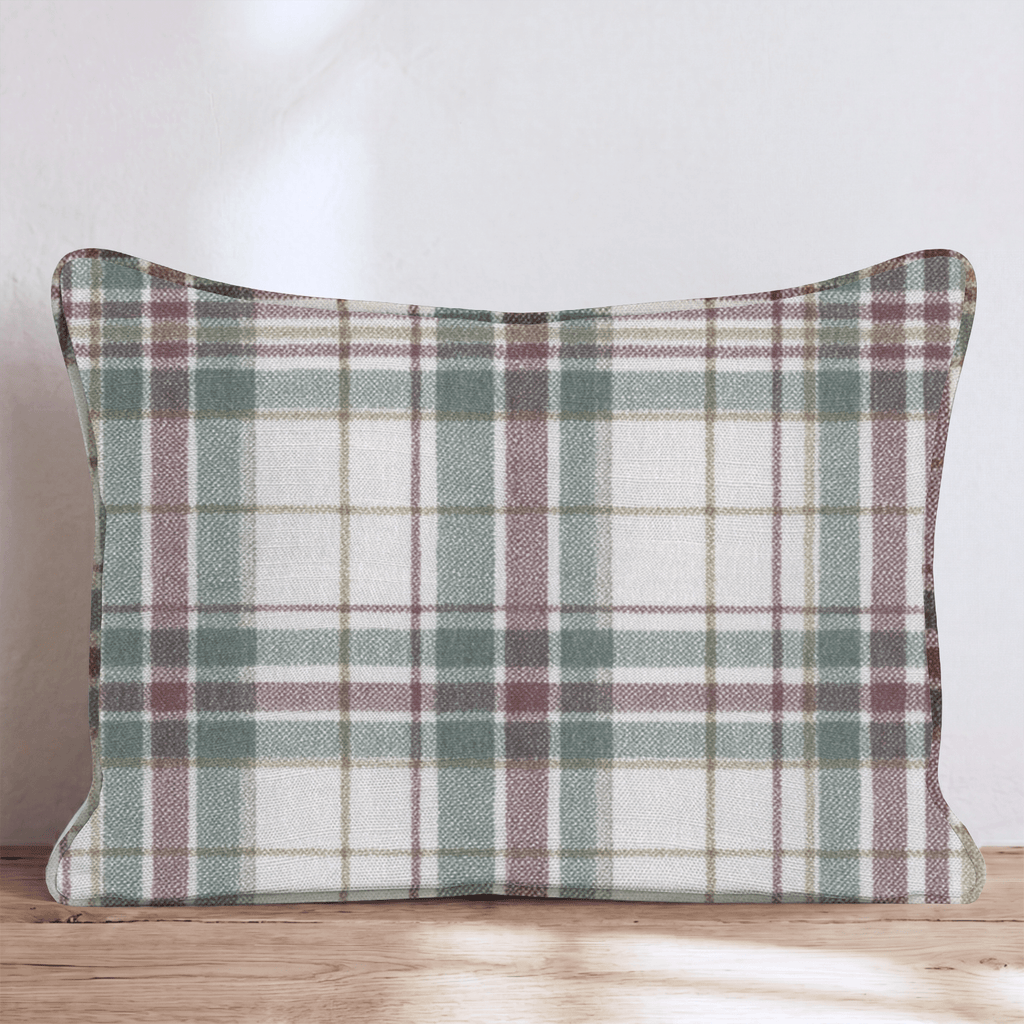 Evergreen Tartan Plaid Throw Pillow - Hillcroft Home