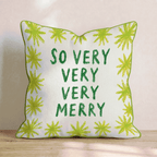 Extremely Merry Throw Pillow - Hillcroft Home