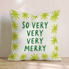 Extremely Merry Throw Pillow - Hillcroft Home