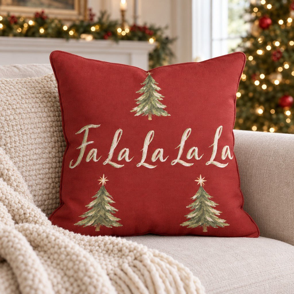Fa La La Forest Throw Pillow throw pillow - Hillcroft Home
