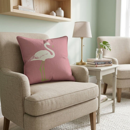 Fabulous Flamingo Throw Pillow - Hillcroft Home