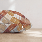 Faded Argyle Throw Pillow - Hillcroft Home