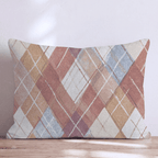 Faded Argyle Throw Pillow - Hillcroft Home