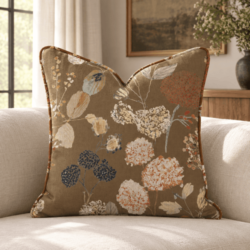 Faded Fall Florals Throw Pillow throw pillow - Hillcroft Home