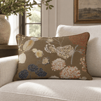 Faded Fall Florals Throw Pillow throw pillow - Hillcroft Home