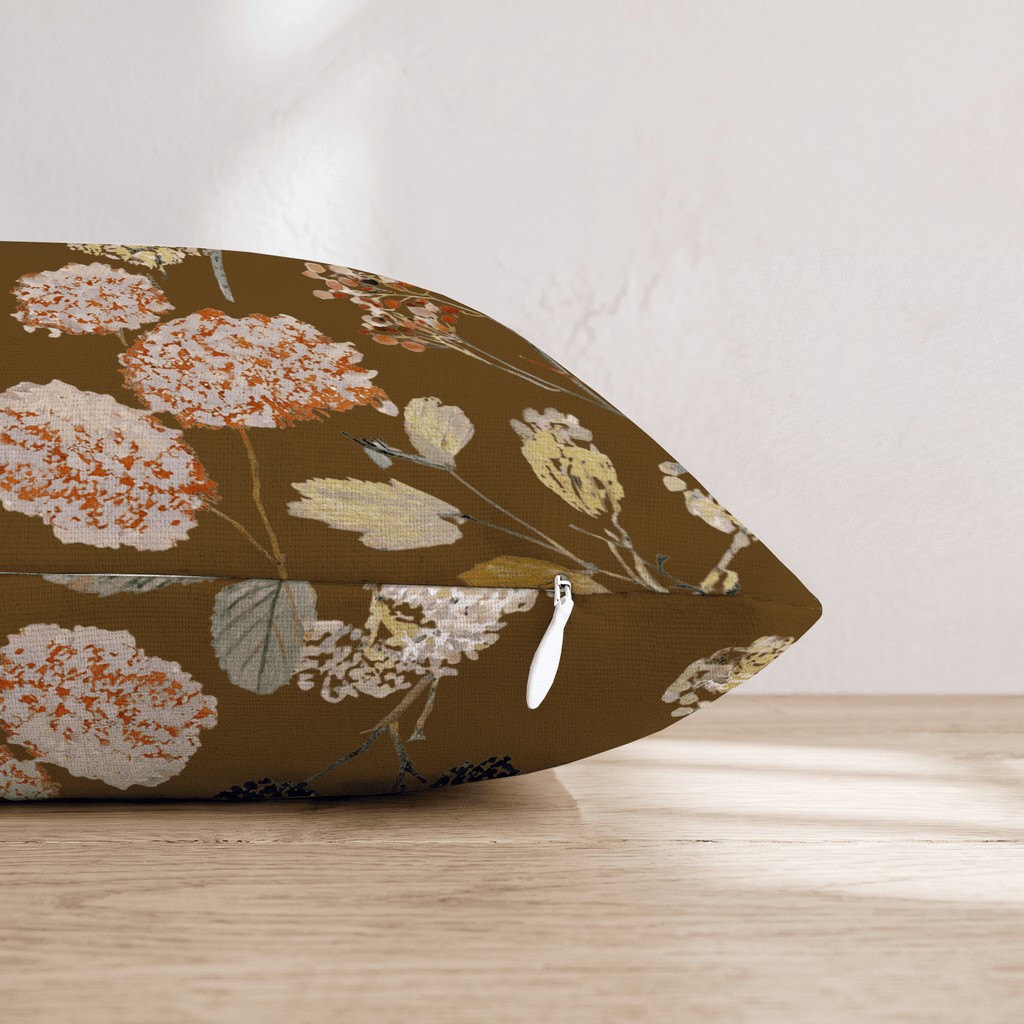 Faded Fall Florals Throw Pillow - Hillcroft Home