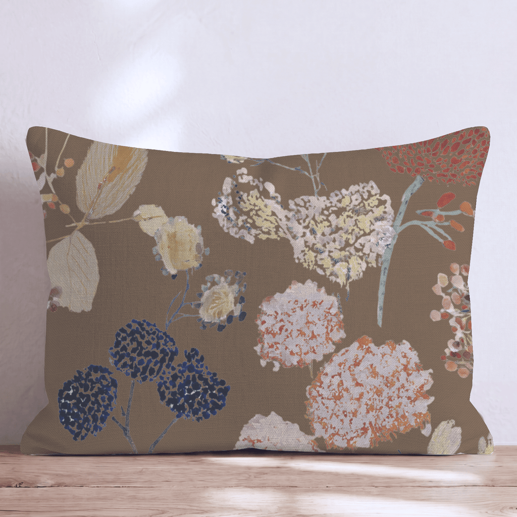 Faded Fall Florals Throw Pillow - Hillcroft Home