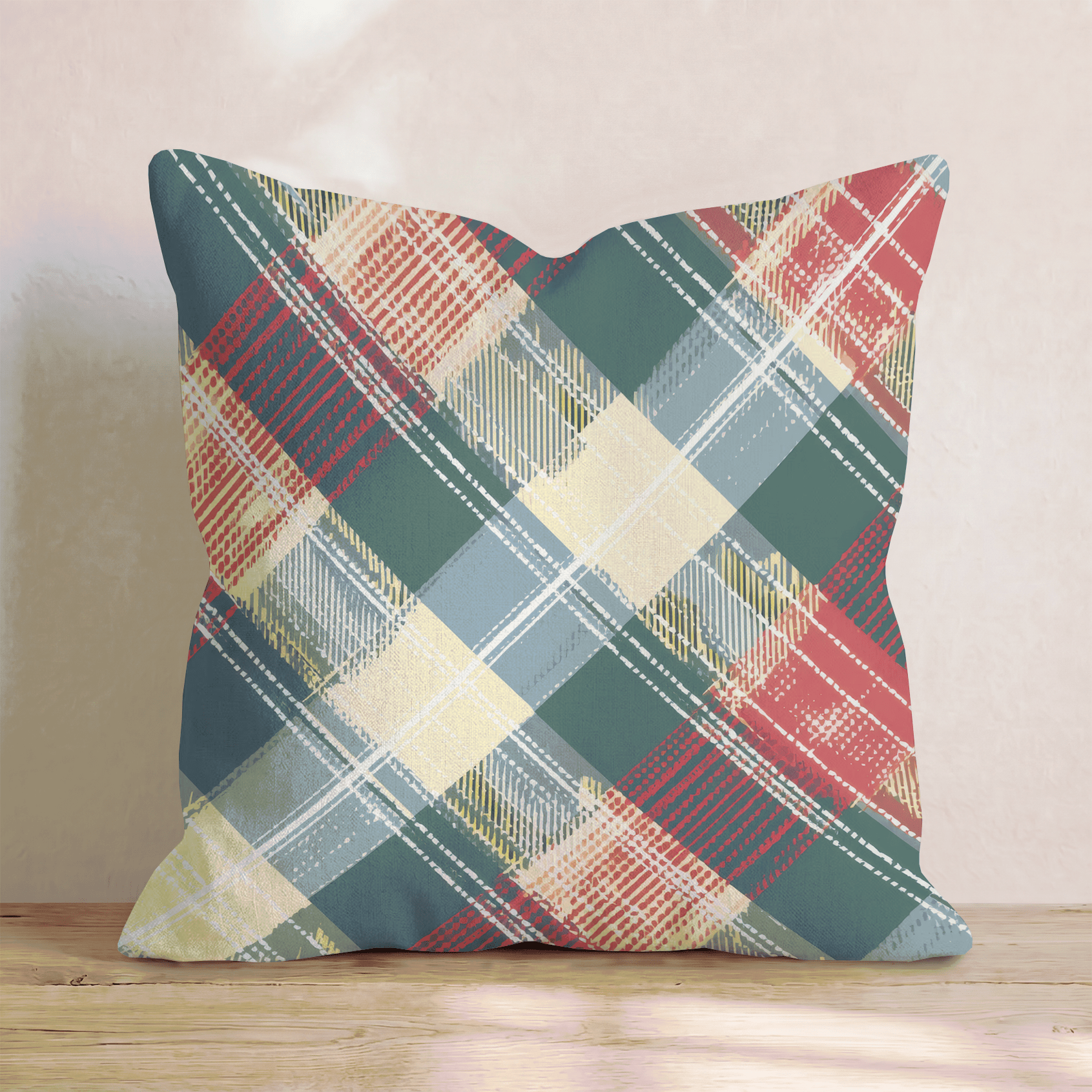 Faded Overlap Throw Pillow - Hillcroft Home