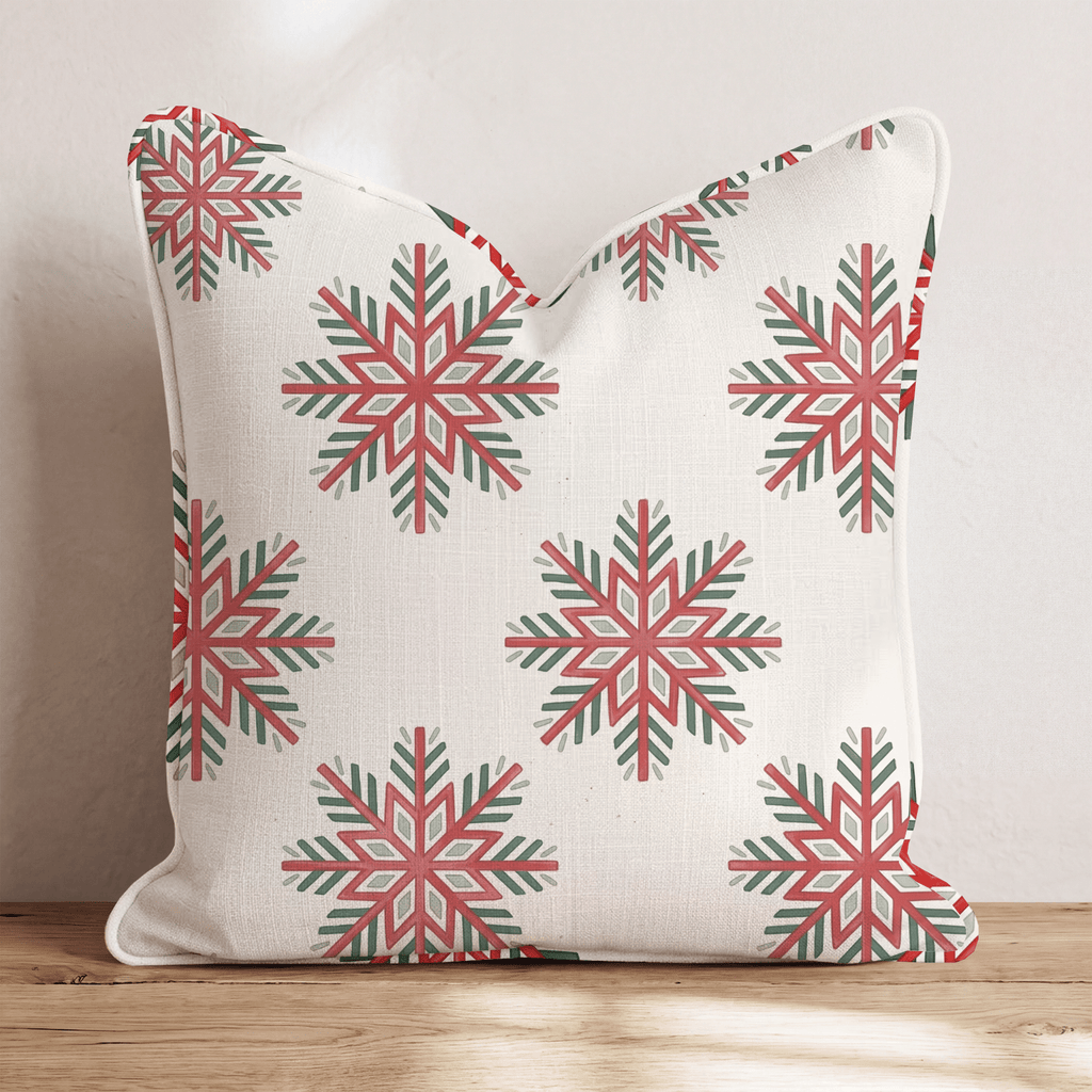 Fair Isle Frost Throw Pillow throw pillow - Hillcroft Home