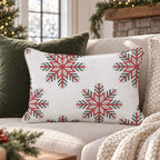 Fair Isle Frost Throw Pillow throw pillow - Hillcroft Home