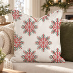 Fair Isle Frost Throw Pillow throw pillow - Hillcroft Home