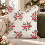 Fair Isle Frost Throw Pillow throw pillow - Hillcroft Home