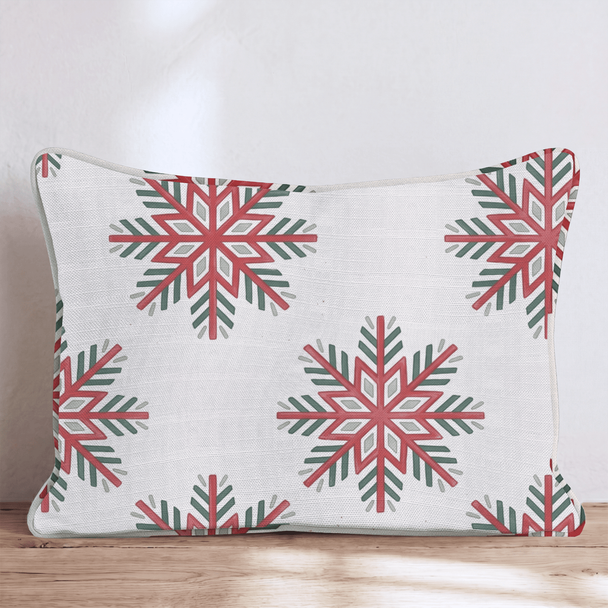 Fair Isle Frost Throw Pillow throw pillow - Hillcroft Home