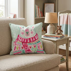 Fair Isle Polar Bear Throw Pillow - Hillcroft Home