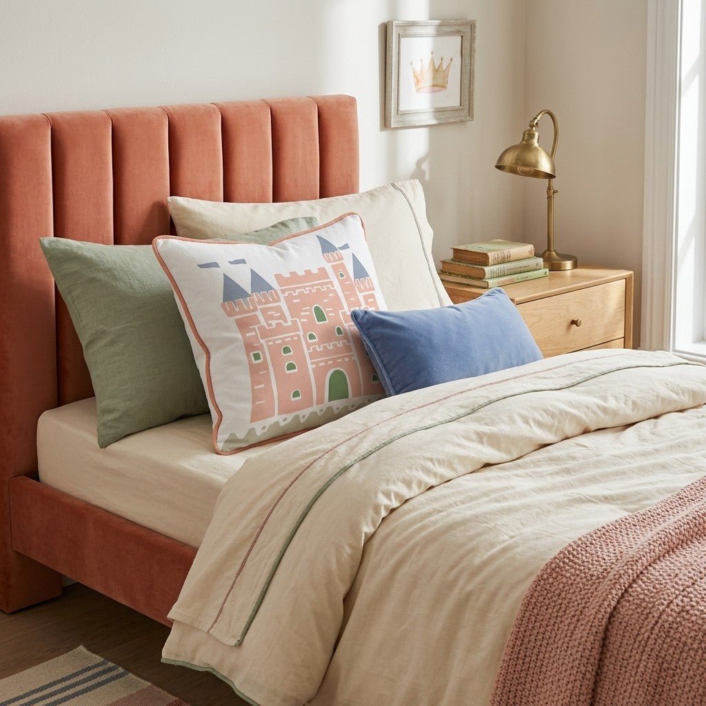 Fairytale Castle Throw Pillow - Hillcroft Home