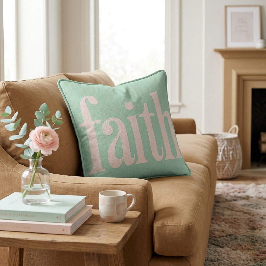 Faith Throw Pillow - Hillcroft Home