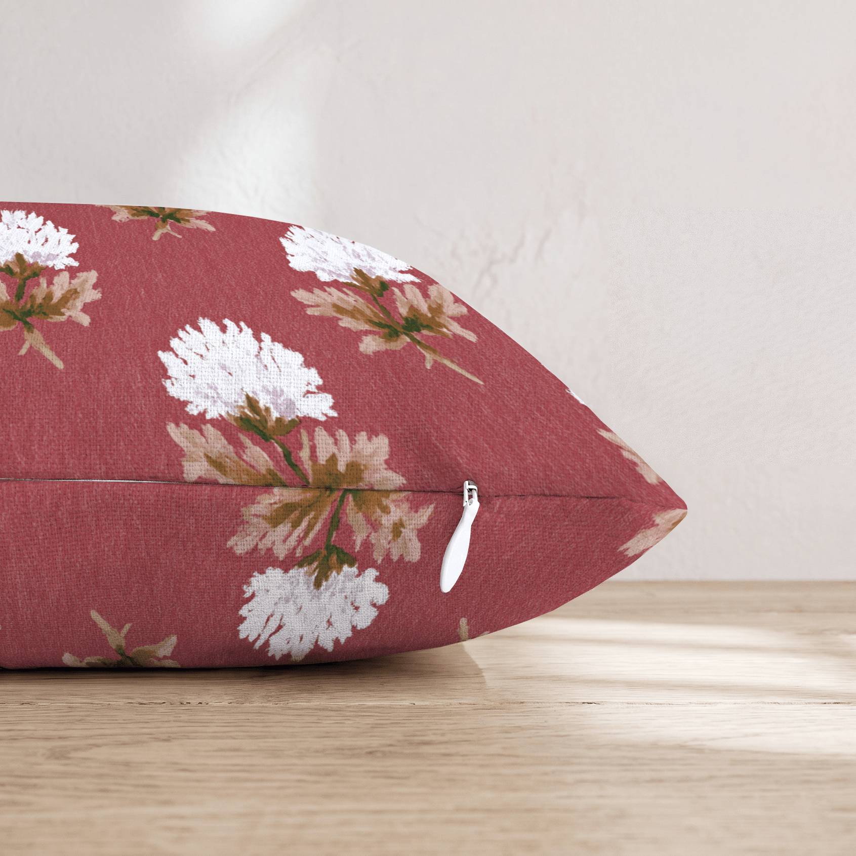 Fall Block print Throw Pillow - Hillcroft Home