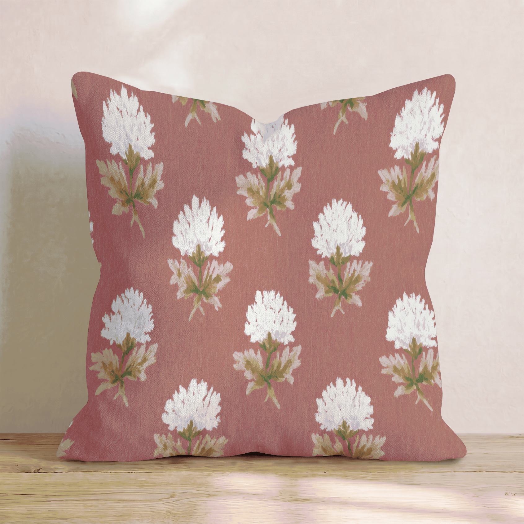 Fall Block print Throw Pillow - Hillcroft Home