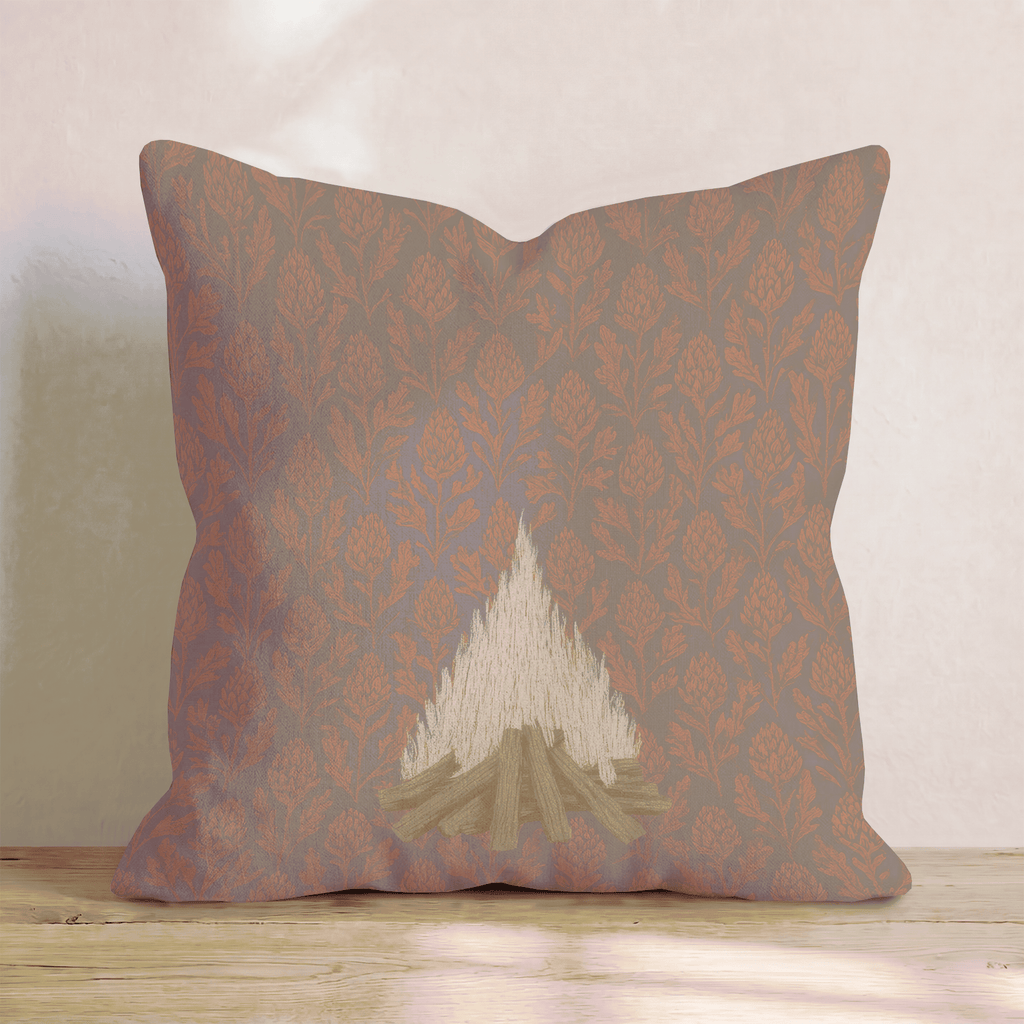 Fall Bonfire Throw Pillow - Hillcroft Home