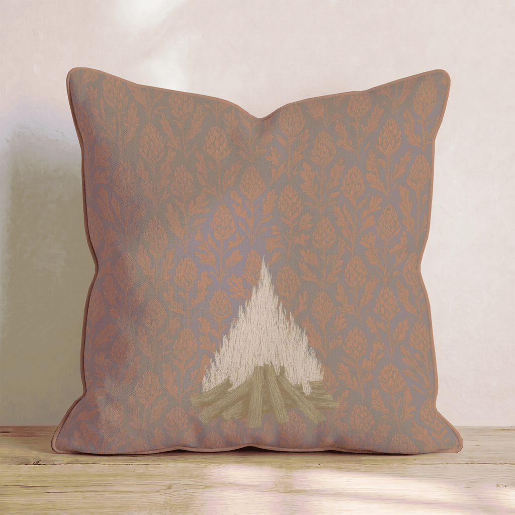 Fall Bonfire Throw Pillow - Hillcroft Home