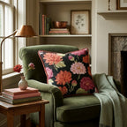 Fall Carnations Throw Pillow - Hillcroft Home