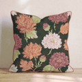 Fall Carnations Throw Pillow - Hillcroft Home