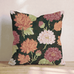 Fall Carnations Throw Pillow - Hillcroft Home