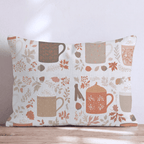 Fall Festive Mugs Throw Pillow - Hillcroft Home