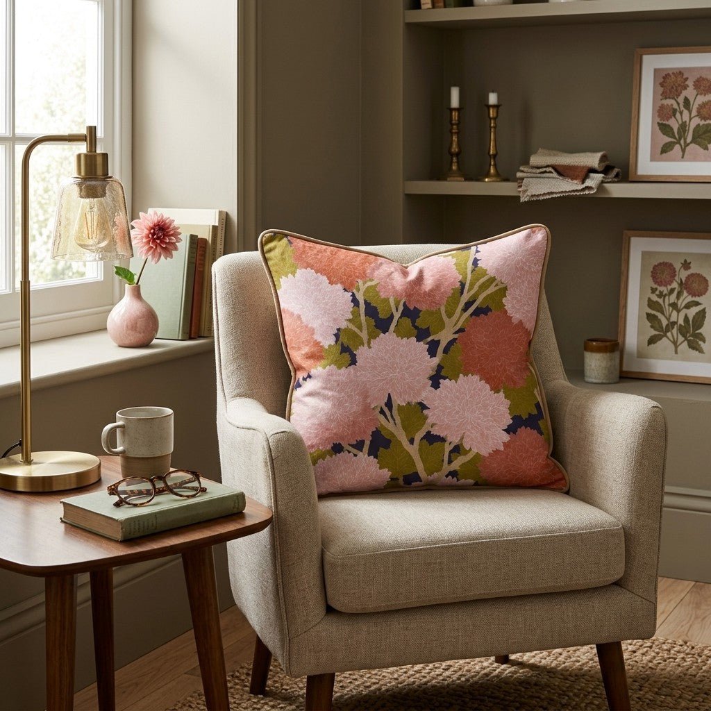 Fall Floralist Throw Pillow - Hillcroft Home