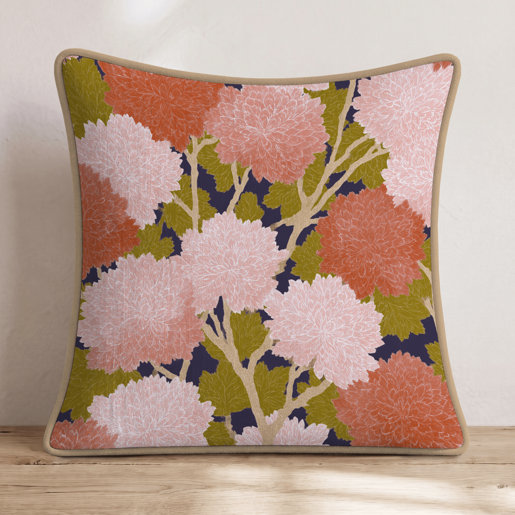 Fall Floralist Throw Pillow - Hillcroft Home