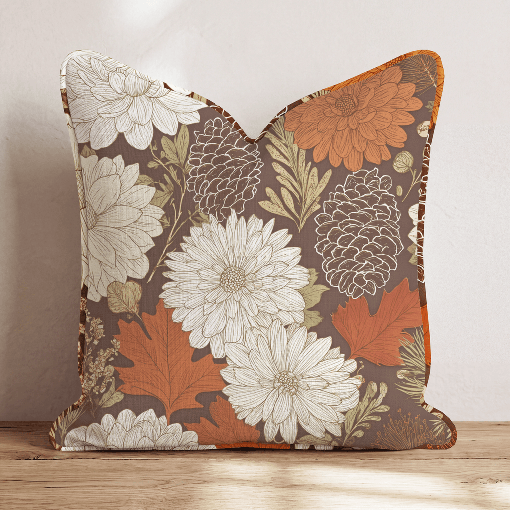 Fall Forage Throw Pillow - Hillcroft Home