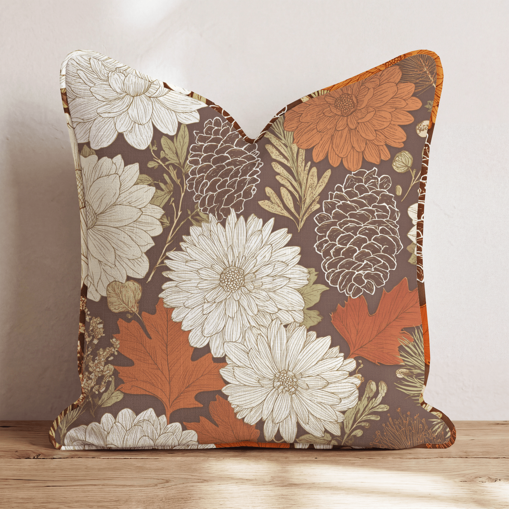 Fall Forage Throw Pillow - Hillcroft Home