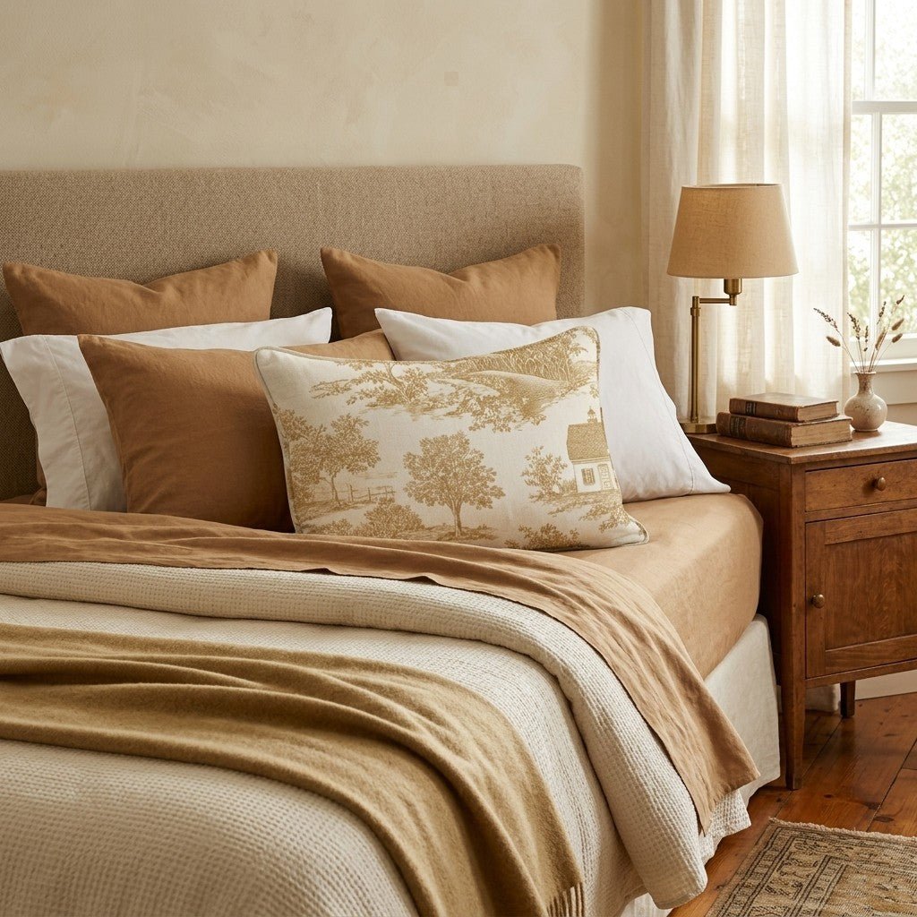 Fall in the Air Toile Throw Pillow - Hillcroft Home