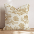 Fall in the Air Toile Throw Pillow - Hillcroft Home