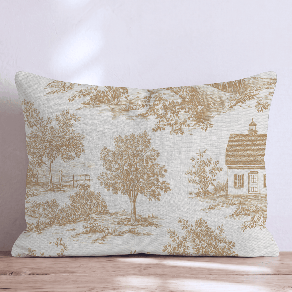 Fall in the Air Toile Throw Pillow - Hillcroft Home