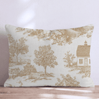 Fall in the Air Toile Throw Pillow - Hillcroft Home