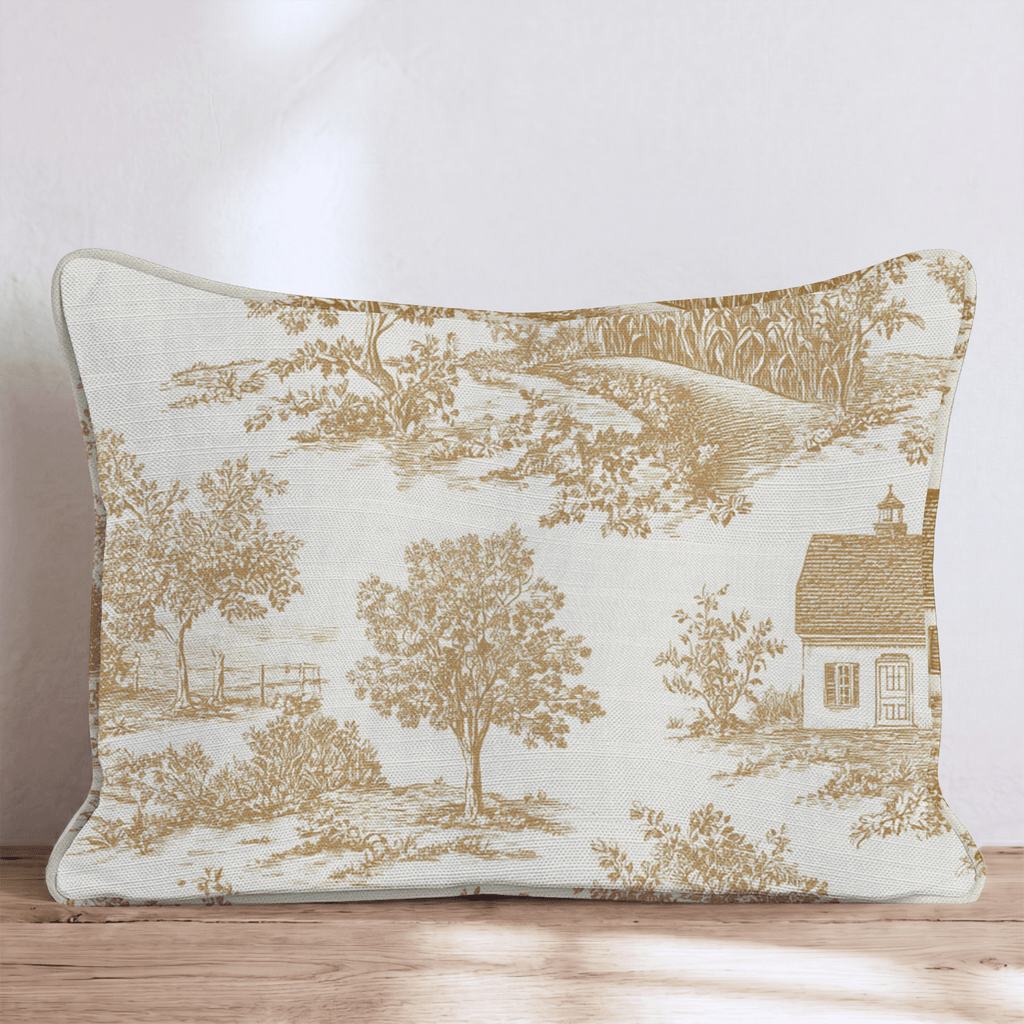 Fall in the Air Toile Throw Pillow - Hillcroft Home