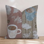 Fall Night Latte Throw Pillow - Hillcroft Home