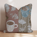 Fall Night Latte Throw Pillow - Hillcroft Home